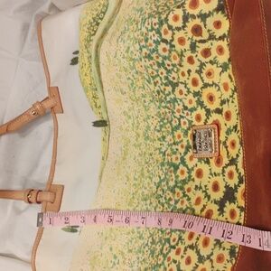 Dooney & Bourke Yellow Floral Canvas Tote
